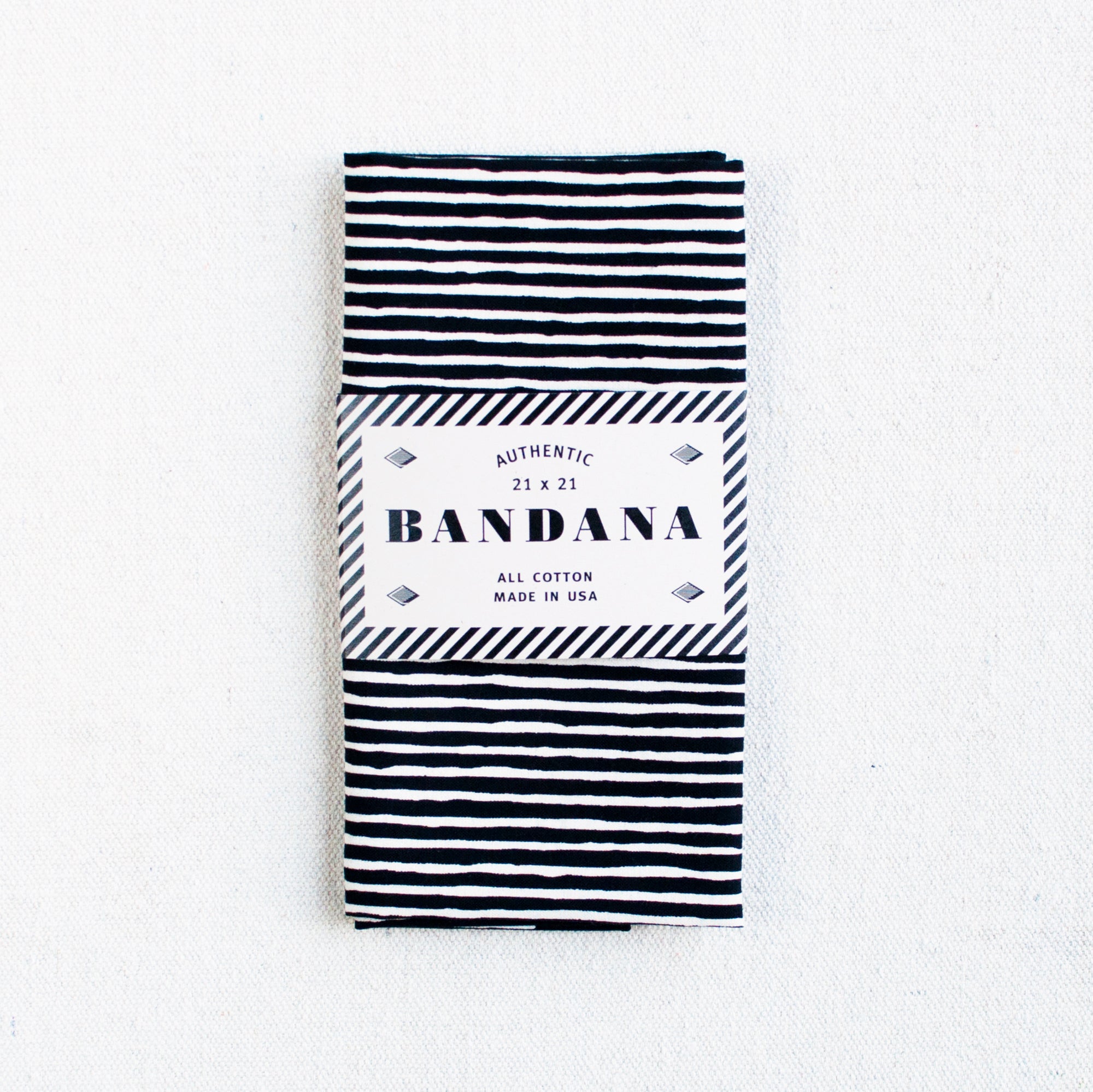 Black Striped Bandana