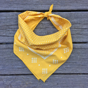 yellow bandana hiking accessory