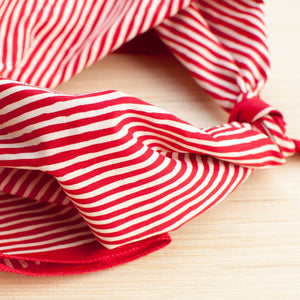 red and white bandana close up
