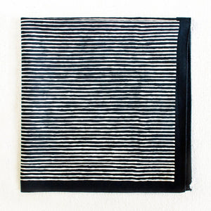black striped bandana