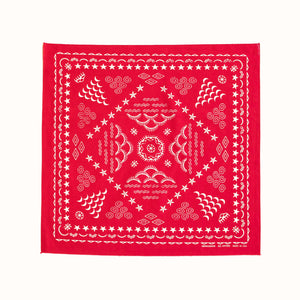 red and white bandana with stars moon water 
