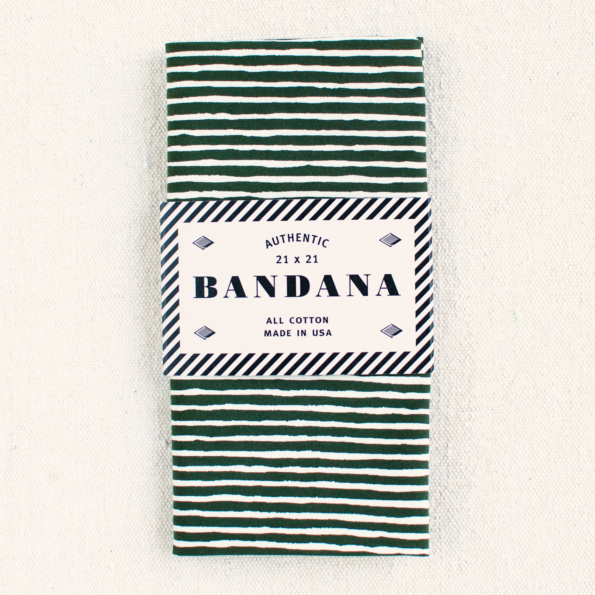 Olive Striped Bandana