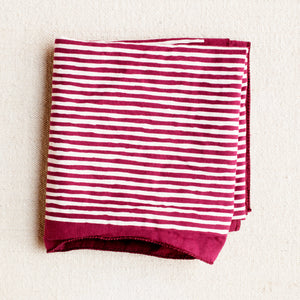 burgundy and white striped bandana 
