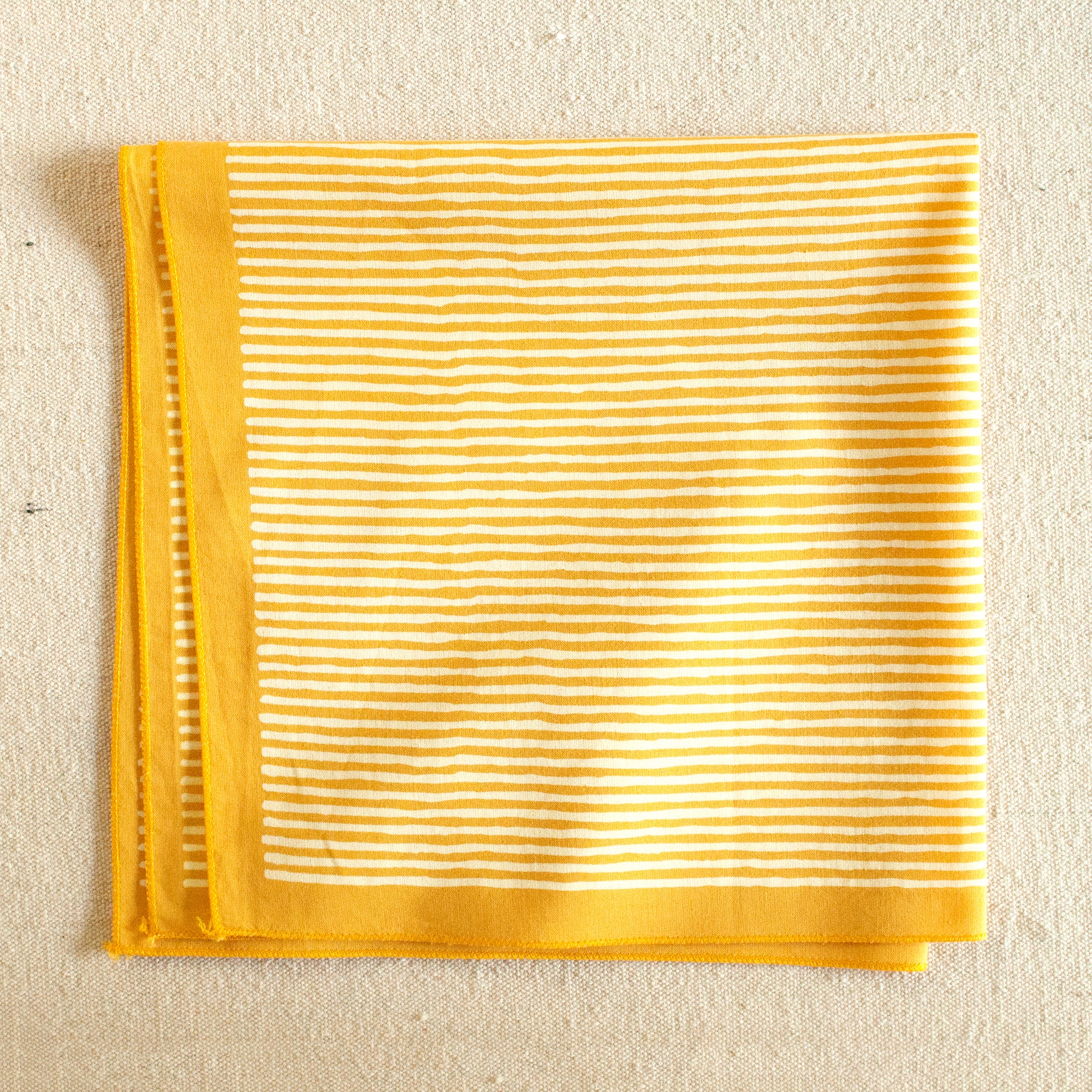 Golden Yellow Striped Bandana